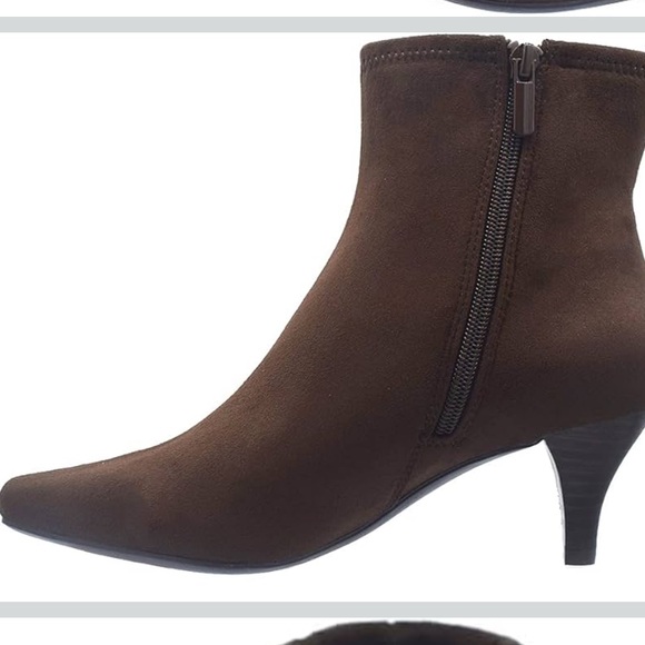 Impo Memory Foam Mink Brown Naja Kitten Heel Boots - Picture 8 of 8